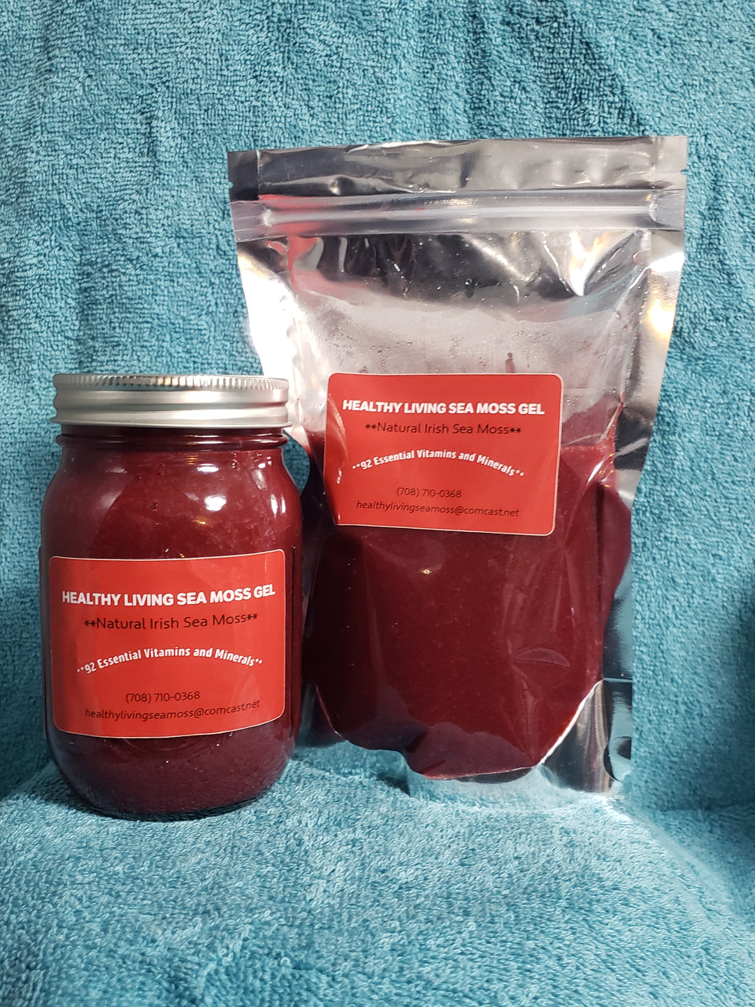 Organic Gold Sea Moss Gel Triple Berry
