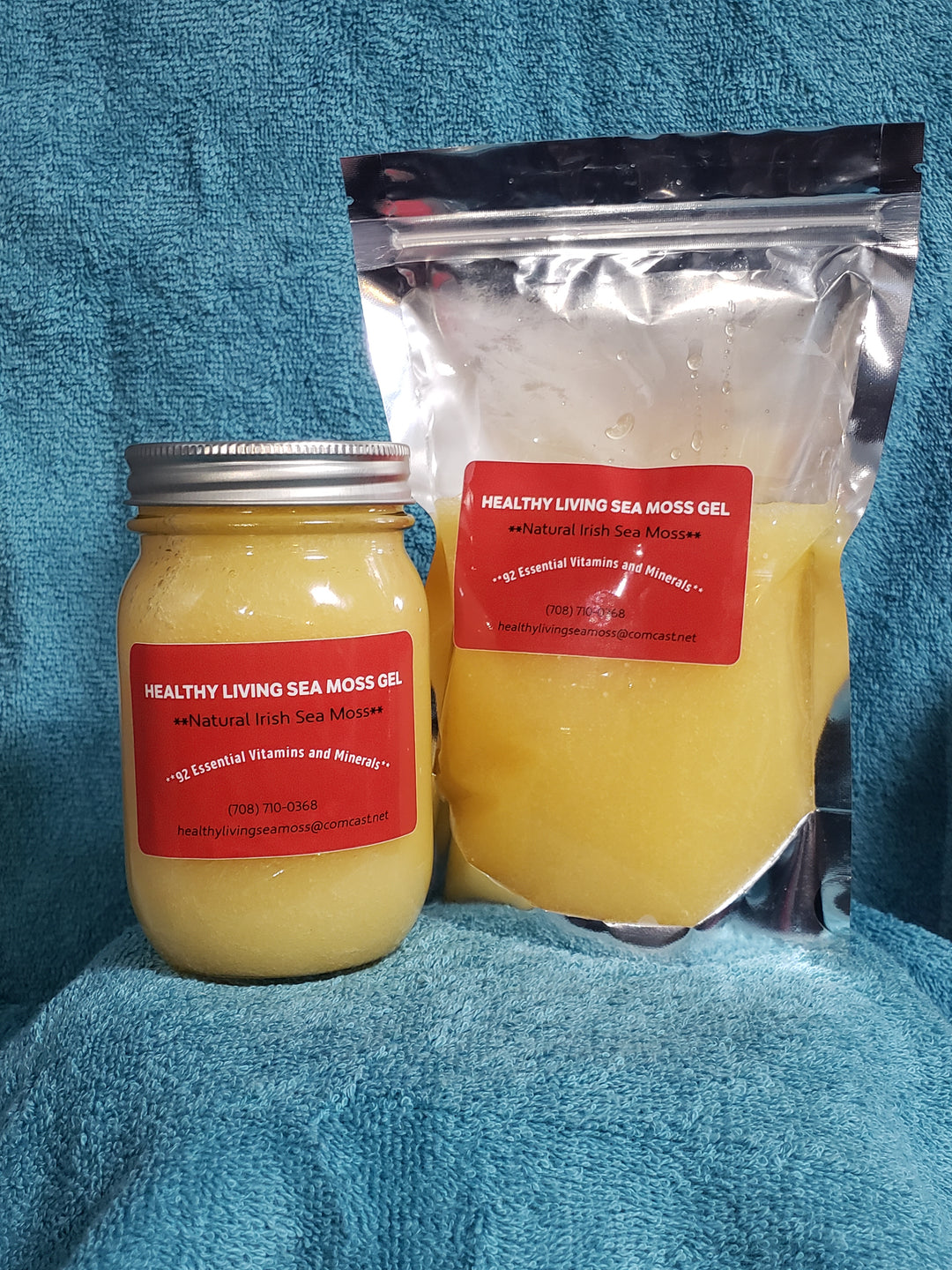 Organic Gold Sea Moss Gel Peach